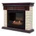 Каминокомплект: Биокамин Firelight BFP/P-2520, портал Bricks 25 камень бежевый, шпон темный дуб категории Биокамины
