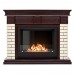 Каминокомплект: Биокамин Firelight BFP/P-2520, портал Bricks 25 камень бежевый, шпон темный дуб категории Биокамины