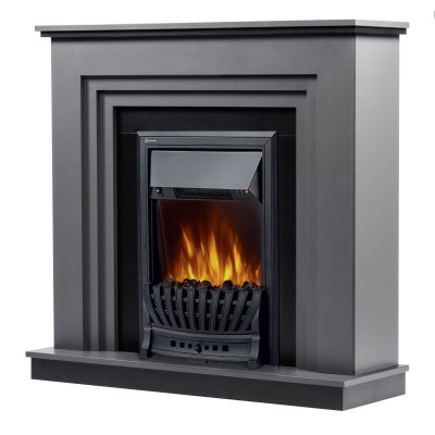 Каминокомплект: Очаг Electrolux Classic EFP/P-1020LS, портал Grado Classic графит, черный категории Каминокомплекты