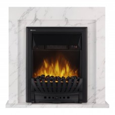 Каминокомплект: Очаг Electrolux EFP/P-1020LS, портал Simple Classic белый мрамор