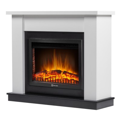 Каминокомплект:Очаг Electrolux EFP/P-2520LS, портал Canto 25 белый категории Каминокомплекты