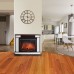 Каминокомплект: Очаг Electrolux EFP/P-2520LS,портал Scala 25 сланец скалистый белый, шпон тёмный дуб категории Каминокомплекты