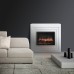 Каминокомплект: Очаг Electrolux EFP/P-2520LS с порталом Cubo 25 белый категории Каминокомплекты