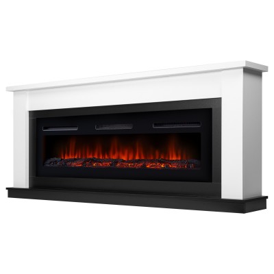Каминокомплект: Очаг Electrolux Infinity EFP/P-1600ULS, портал Canto Long белый, черный категории Каминокомплекты