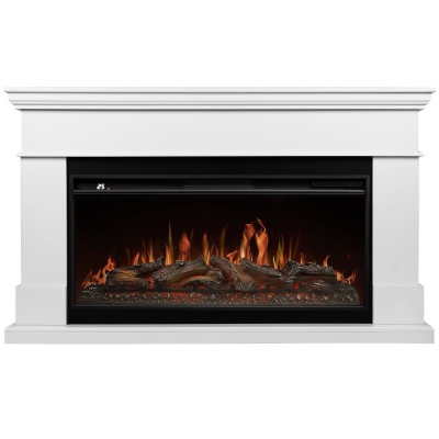 Каминокомплект: Очаг Royal Thermo Aurora RTFP/P-AR40LS, портал California 42/40/36, белый категории Каминокомплекты