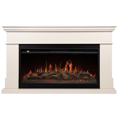 Каминокомплект: Очаг Royal Thermo Aurora RTFP/P-AR40LS, портал California 42/40/36, молочный категории Каминокомплекты