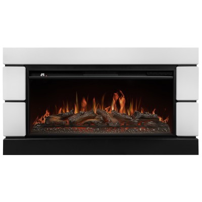 Каминокомплект: Очаг Royal Thermo Aurora RTFP/P-AR40LS, портал Moderno 42/40/36, белый категории Каминокомплекты
