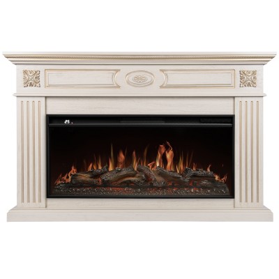 Каминокомплект: Очаг Royal Thermo Aurora RTFP/P-AR40LS, портал Siena 42/40/36, сл. кость с зол. пати категории Каминокомплекты