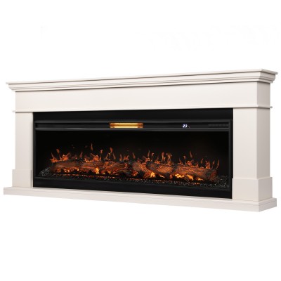 Каминокомплект: Очаг Royal Thermo Aurora RTFP/P-AR60LS, портал California 60 IV, молочный категории Каминокомплекты