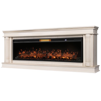 Каминокомплект: Очаг Royal Thermo Aurora RTFP/P-AR60LS, портал Olympia 60 сл. кость с зол. патиной категории Каминокомплекты