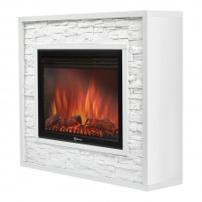 Каминокомплект: ОчагElectrolux EFP/P-3020LS с порталом Loft 30 камень белый, белая эмаль
