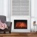 Каминокомплект: ОчагElectrolux EFP/P-3020LS с порталом Loft 30 камень белый, белая эмаль категории Каминокомплекты