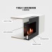 Тумба с биокамином Firelight BFP-P1600 белая категории Биокамины