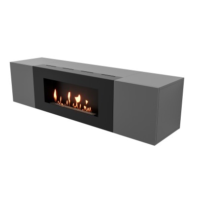 Тумба с биокамином Firelight BFP-P1600 графит категории Биокамины