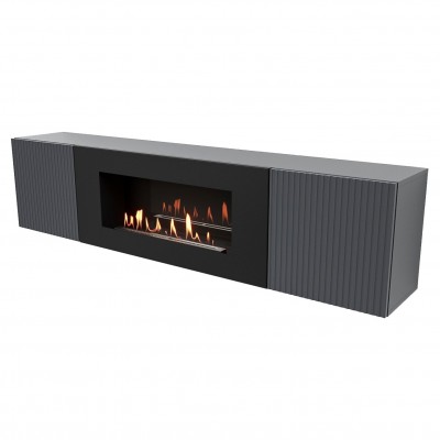 Тумба с биокамином Firelight BFP-P1700L графит категории Биокамины