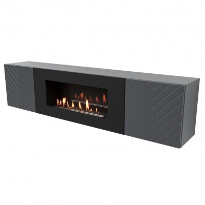Тумба с биокамином Firelight BFP-P1700V графит категории Биокамины