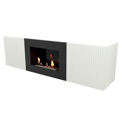 Тумба с биокамином Firelight BFP/P-1400L белая категории Биокамины