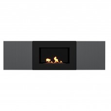 Тумба с биокамином Firelight BFP/P-1400L графит