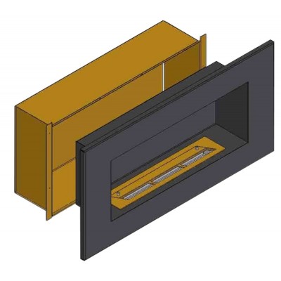 Теплоизоляционный корпус для встраивания в мебель для очага 1400 мм (ZeFire) категории Биокамины