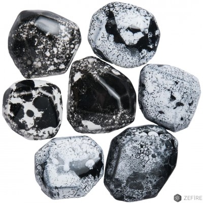 Декоративные керамические камни кристалл мрамор 7 шт (ZeFire) категории Аксессуары к биокаминам