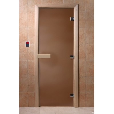 Дверь Стандарт бронза матовая  категории Двери для бани