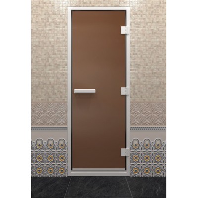 Дверь Doorwood Хамам Бронза Матовая категории Двери для бани