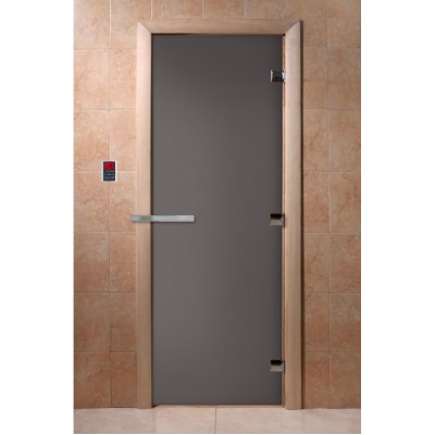 Дверь Doorwood графит матовая 8 мм категории Двери для бани