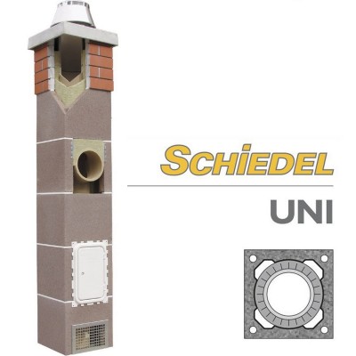 Керамический дымоход Schiedel UNI одноходовой без вентиляционного канала категории Керамические дымоходы