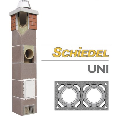 Керамический дымоход Schiedel UNI двухходовой без вентиляции категории Керамические дымоходы
