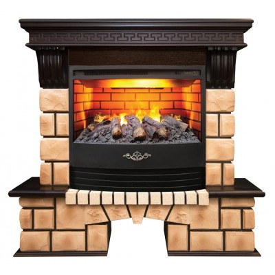 Электрокамин RealFlame Stone Brick с Firestar 25,5 3D категории Электрокамины