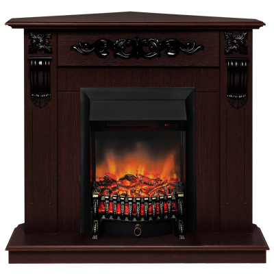 Электрокамин RealFlame Dominica Corner DN c очагом Fobos Lux Black RC категории Электрокамины