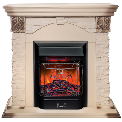 Электрокамин RealFlame Dublin Lux WT с Majestic Lux BL RC категории Электрокамины