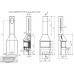 Печь-камин «Панорама» 3 стекла черная категории Камины EcoKamin