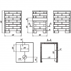 Комплект GFS Гефест ЗК 18 (М) Классика 830/40 Змеевик кирпич