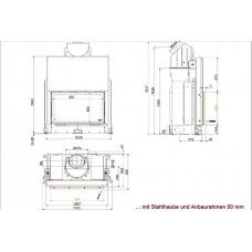 Топка Brunner Stil-Kamin 53/88 подъемный механизм