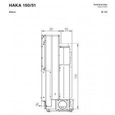 Каминная топка Hoxter HAKA 150/51h