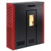 Печь-камин Invicta Daglan 9 Pellet Stove Красная с разводом тепла категории Печи Invicta на пеллетах