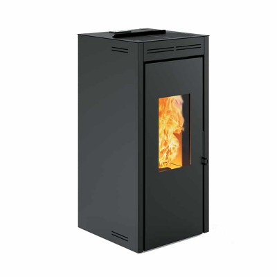 Печь-камин Invicta Teramo 17 Pellet Stove Черная (с водяным контуром) категории Печи Invicta на пеллетах
