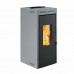 Печь-камин Invicta Teramo 17 Pellet Stove Серая (с водяным контуром) категории Печи Invicta на пеллетах