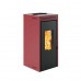 Печь-камин Invicta Teramo 17 Pellet Stove Красная (с водяным контуром) категории Печи Invicta на пеллетах
