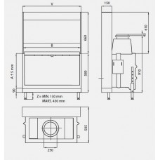 Каминная топка KFD Linea H 1570 4.0