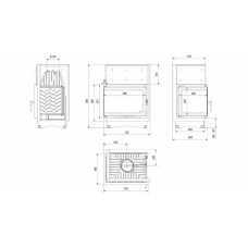 Каминная топка Kratki Zuzia/Eco/l/bs/Deco