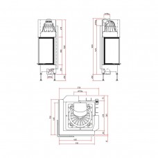 Каминная топка Schmid Ekko 45(45)80h 7 kW