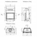 Каминная топка с прямым стеклом FLAT 100/57h категории Топки Warmhaus для камина