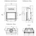 Каминная топка с прямым стеклом FLAT 100/80h категории Топки Warmhaus для камина